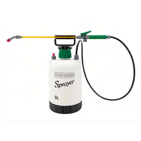 Pulvérisateur de Jardin 5L Pulvérisateur à Pression Manuel avec Lance et Sangle Application d'Herbicides et Insecticides