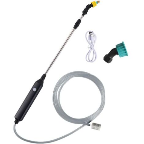 Pulverisateur De Jardin Electrique, Pulverisateur Pour Toiture, Pulverisateur Electrique,Pulverisateur Lance Telescopique avec 2 Buses et 3M de Tuyau,USB Rechargeable,pour L'irrigation Pelouse