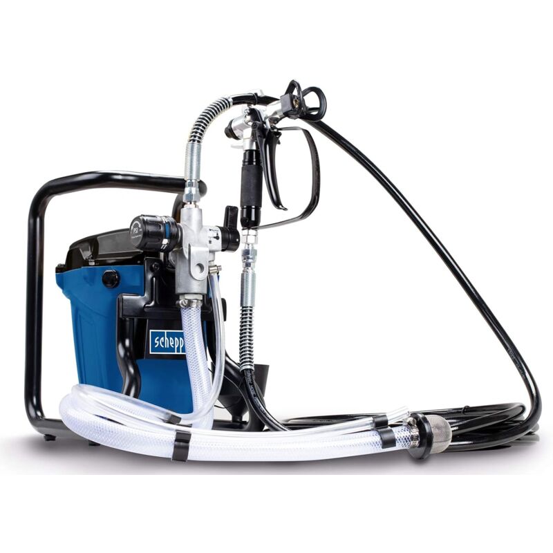 Scheppach - Pistolet à peinture ACS3000 – Pulvérisateur de peinture sans air – Station de peinture Airless – 750 w – 207 bar – Rayon 7,6 m – Débit