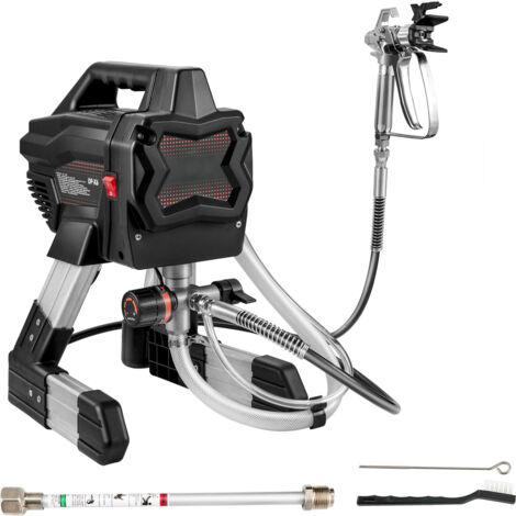 Pulvérisateur de peinture sans air sur pied Mophorn, 7/8 CV 650 W électrique, 2 900 PSI haute puissance, pour peinture intérieure/extérieure, comprend une tige d'extension et des kits de nettoyage