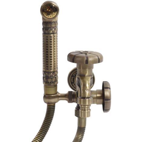 Pulvérisateur de Robinet d'eau Mural, Robinet Mural rétro monotrou Multifonction en Laiton de 2 m de Gamme pour Jardin pour Piscine pour Bidet