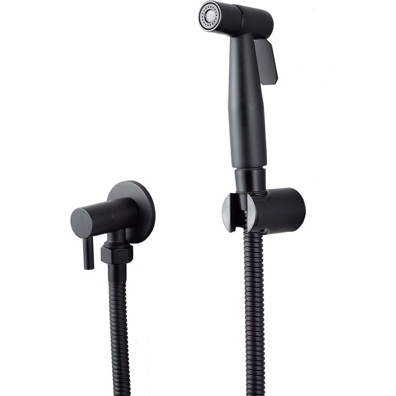 Ensoleille - Pulvérisateur de toilettes pour bidet et de toilettes en acier inoxydable, Kit de pulvérisateur de bidet, pulvérisateur de robinetterie