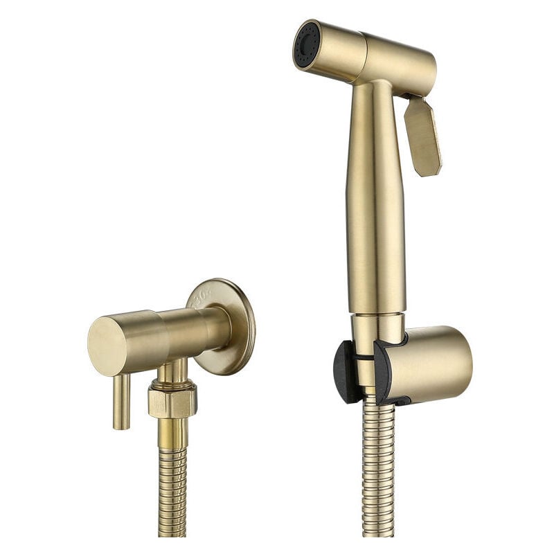 Start - Pulvérisateur de toilettes pour bidet et de toilettes en acier inoxydable, Kit de pulvérisateur de bidet, pulvérisateur de robinetterie