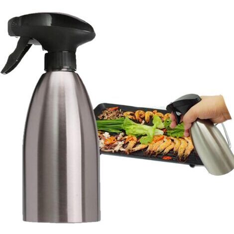Pulvérisateur d'huile d'olive 500ml – Acier inoxydable 304 – Design ergonomique – Contrôle précis de l'huile pour cuisson et barbecue