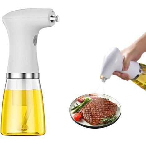 Pulvérisateur D'Huile électrique pour la Cuisson, Distributeur D'Huile électrique Réglable avec Lumière LED, Huile de Cuisson Automatique Vinaigre Sauce de Soja Vaporisateur