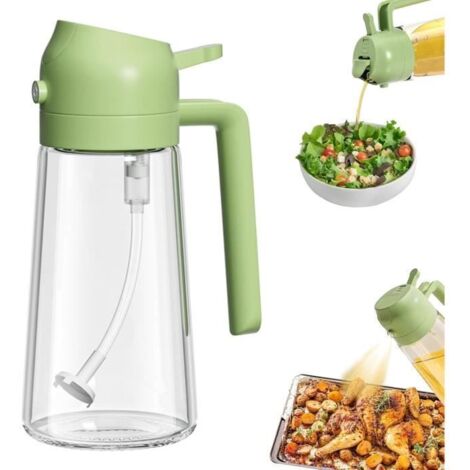 Pulvérisateur d'huile - Non spécifié - 470 ML - 2 en 1 - Vert - PP et Verre
