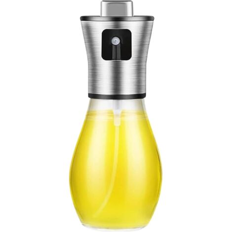 Pulvérisateur d'huile pour cuisine, flacon pulvérisateur de brouillard 200 ml, distributeur d'huile d'olive rechargeable avec entonnoir pour barbecue, salades, usage quotidien, voyage, camping