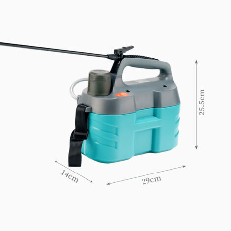 Pulvérisateur électrique 5L portable avec batterie rechargeable 2200mAh et pompe automatique pour jardin, pulvérisation de pesticides et arrosage - Sprayer avec lance et contrôle de jet