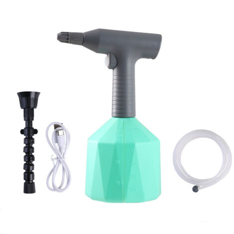 Pulvérisateur électrique avec buse, arrosoir portable pour pelouse et jardin (vert 1 L)