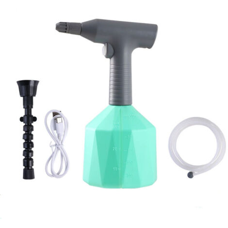 Pulvérisateur électrique avec buse, arrosoir portable pour pelouse et jardin (vert 1 L)