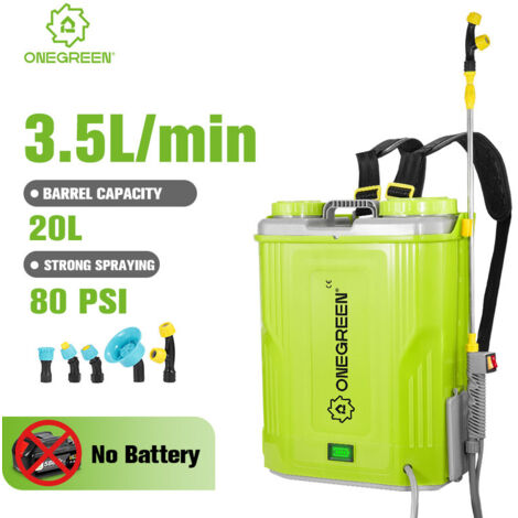 Pulvérisateur électrique de jardin 20 L – Appareil de pulvérisation sans fil 21V pour irrigation, compatible batterie Makita 18V