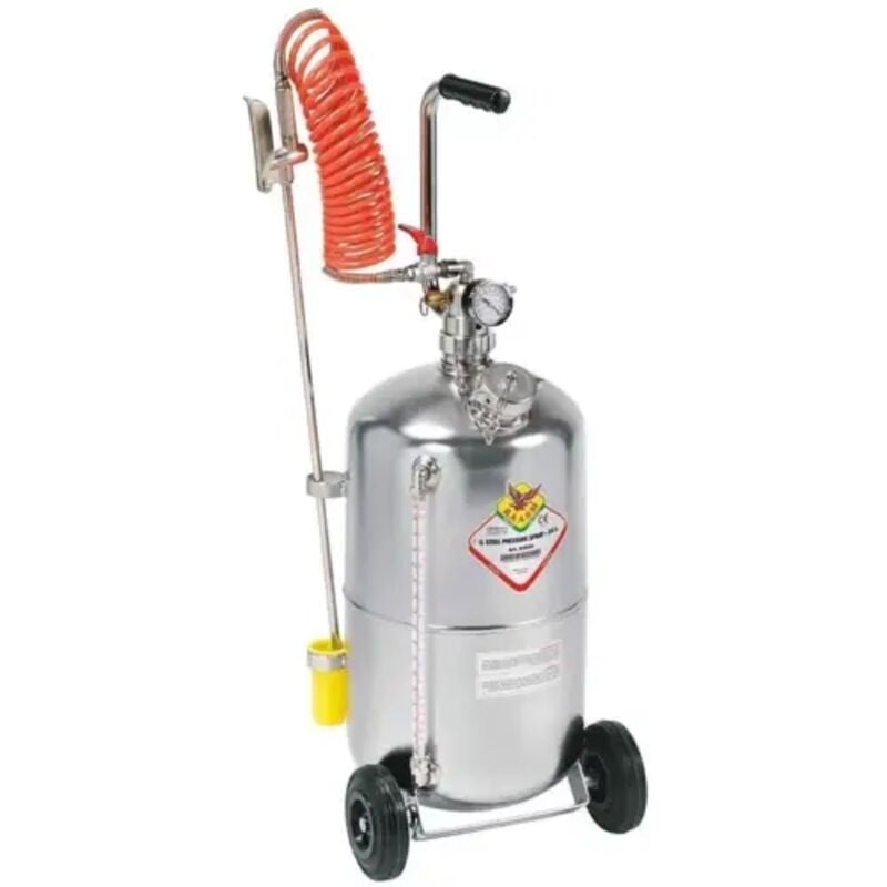Sodise - Pulvérisateur inox pneumatique autonome 24L sur roues