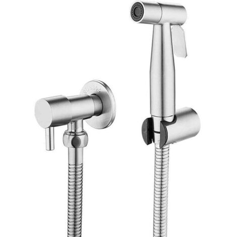 Pulvérisateur pour Toilettes en Acier Inoxydable - Kit Bidet de Remplacement pour Robinet