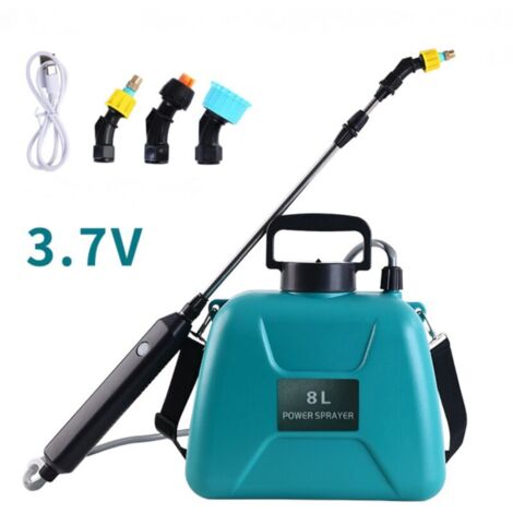 Pulvérisats Électrique pour Jardin 8L Pulvérisat à Pression avec 3 Buses Réglable AutoPump avec Rétractable Pulvérisat des Plantes Lavage pour Voiture Vert
