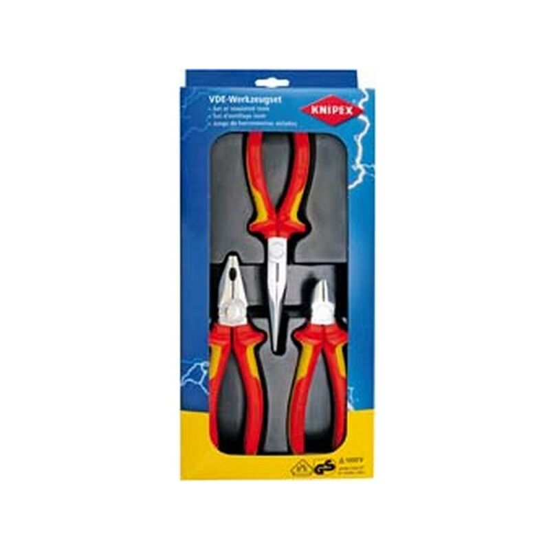 

Knipex - Juego de 3 pinzas VDE
