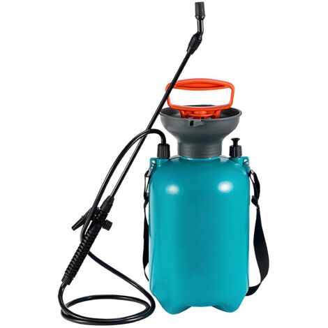 Pulverizador a presión de 5 litros para jardín, pulverizador agrícola automático con lanza giratoria y correa ajustable, robusto y cómodo.