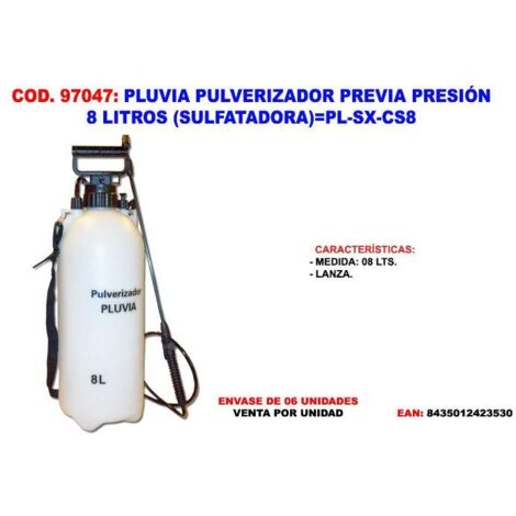 Pulverizador a presión previa de 8 L Pluvia PL-SX-CS8