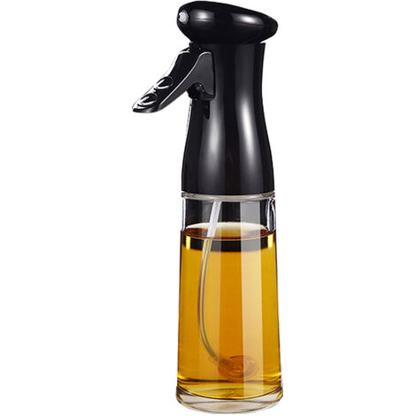 spray aceite cocina Pulverizador de aceite para cocina aceitera spray bote spray pulverizador resistente spray de aceite con juego de cepillos Negro 