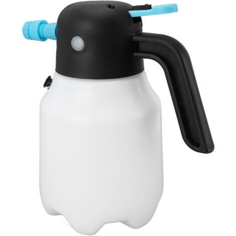 Pulverizador de espuma inalámbrico de 2000 mAh y 1,8 L, botella pulverizadora eléctrica de PP a presión para lavado de coches y jardines.