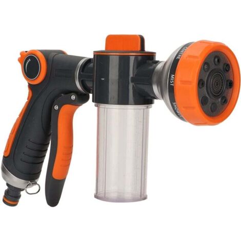 Pulverizador de espuma para riego de jardines, máquina pulverizadora de agua a alta presión multifuncional con 8 modos para uso agrícola, gatillo frontal.