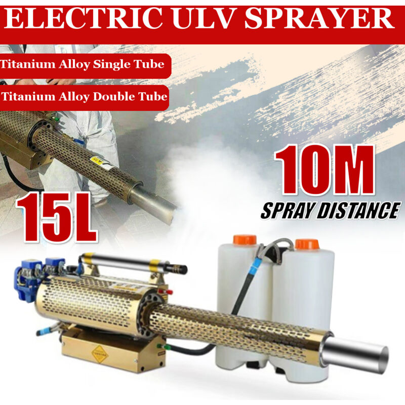 

Pulverizador de gasolina nebulizador ULV de 15 l, herramienta de limpieza industrial de escritorio de granja inteligente de gran capacidad para matar