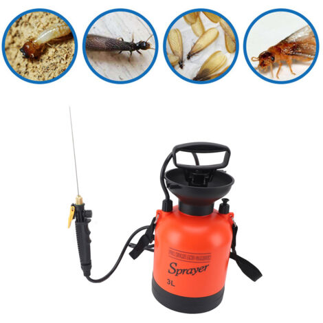 Pulverizador de mochila compacto de PP con gran área de pulverización para el control de termitas, 3 l, paquete de 14 unidades, fácil de usar en casa, en el jardín y durante trabajos de renovación.