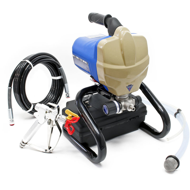 

Pulverizador de pintura airless 650W 1100ml/min, para la aplicación de pinturas, lacas y barnices
