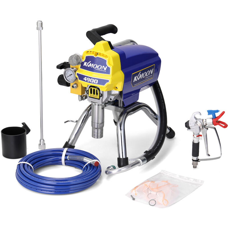 

Pulverizador de pintura tipo embolo KKmoon TA-4900, maquina de pulverizacion sin aire de alta presion profesional, herramienta electrica de pintura