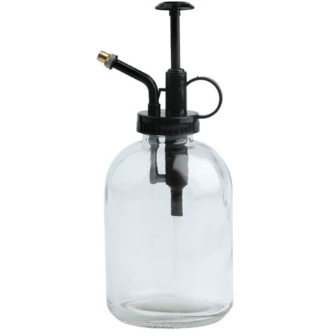 Pulverizador de plantas vintage - Botella de vidrio de 400 ml con bomba de ABS - Elegante para suculentas y cactus