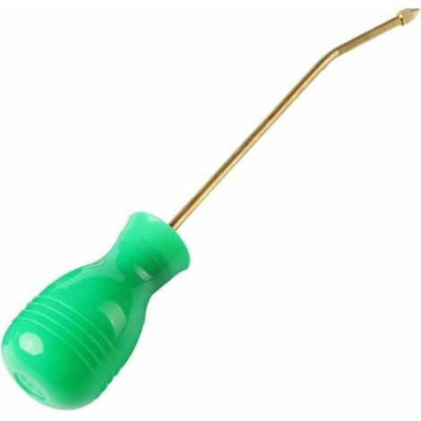 Pulverizador de polvo con bombilla para control de plagas, tubo de cobre largo, insecticida con control remoto, para interiores y exteriores, 30 x 5,5 cm