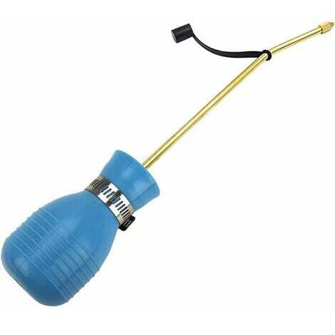 Pulverizador de polvo para control de plagas con aplicador de pesticidas de tierra de diatomeas y dispensador de polvo para insectos con tubo largo de cobre.