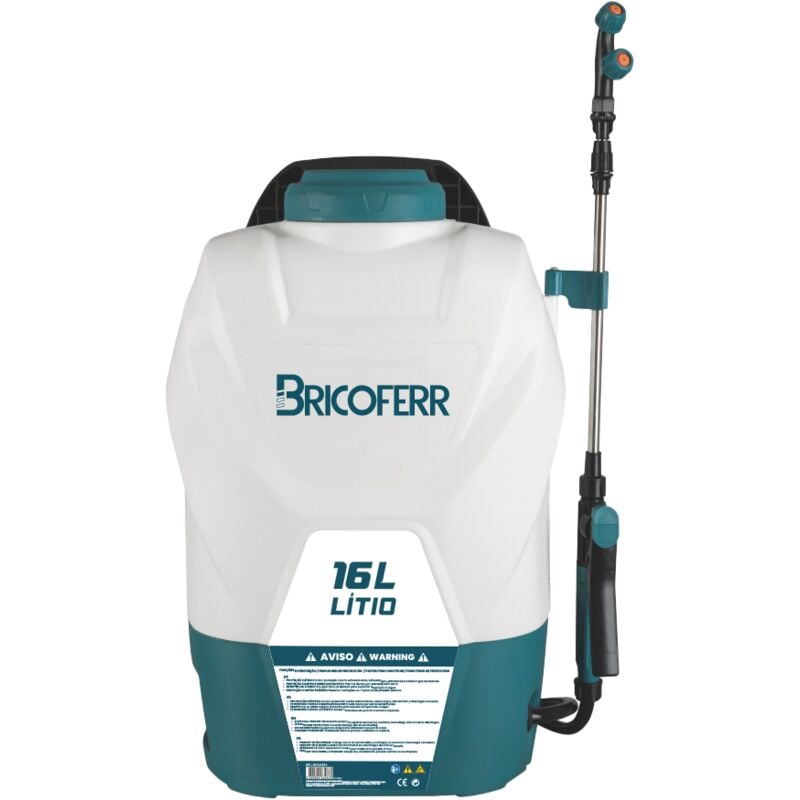 

Pulverizador Eléctrico Recargable 16L Con Batería De Litio - Bricoferr