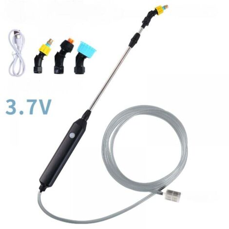 Pulverizador eléctrico ZVD para plantas, con varilla rociadora, recargable, de mano, con 3 boquillas y manguera de 3 m, multifunción.