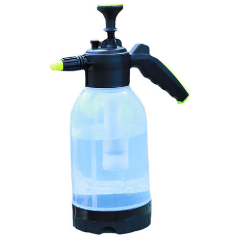 Pulverizador manual portátil transparente de 2 litros con tubo pulverizador para jardín y plantas.
