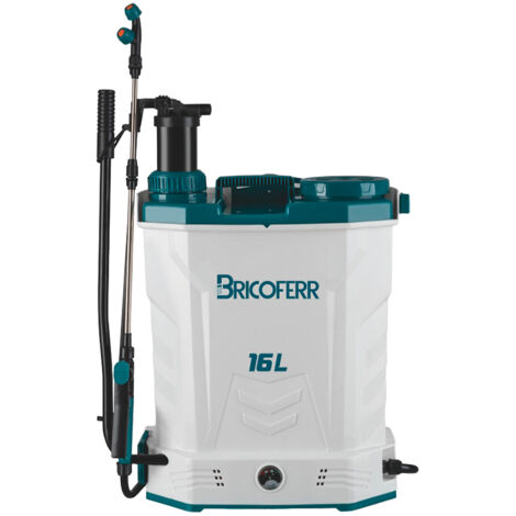 Pulverizador 2en1 Manual y Batería Con Regulador , Capacidad 16L - Bricoferr