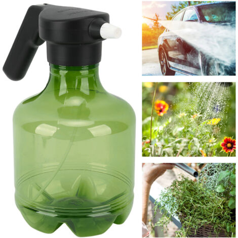 Pulverizador recargable de alta presión de 3 litros con botella transparente para la limpieza de jardines y plantas, 800 mAh, ABS