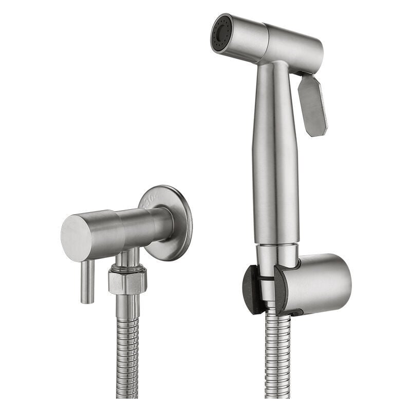 Lling - Pulvérisateur de toilettes pour bidet et de toilettes en acier inoxydable, Kit de pulvérisateur de bidet, pulvérisateur de robinetterie