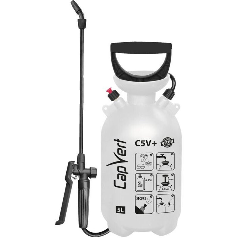 Capvert - Pulvérisateur C5 v+ a pression préalable - 5 l - Joint Viton
