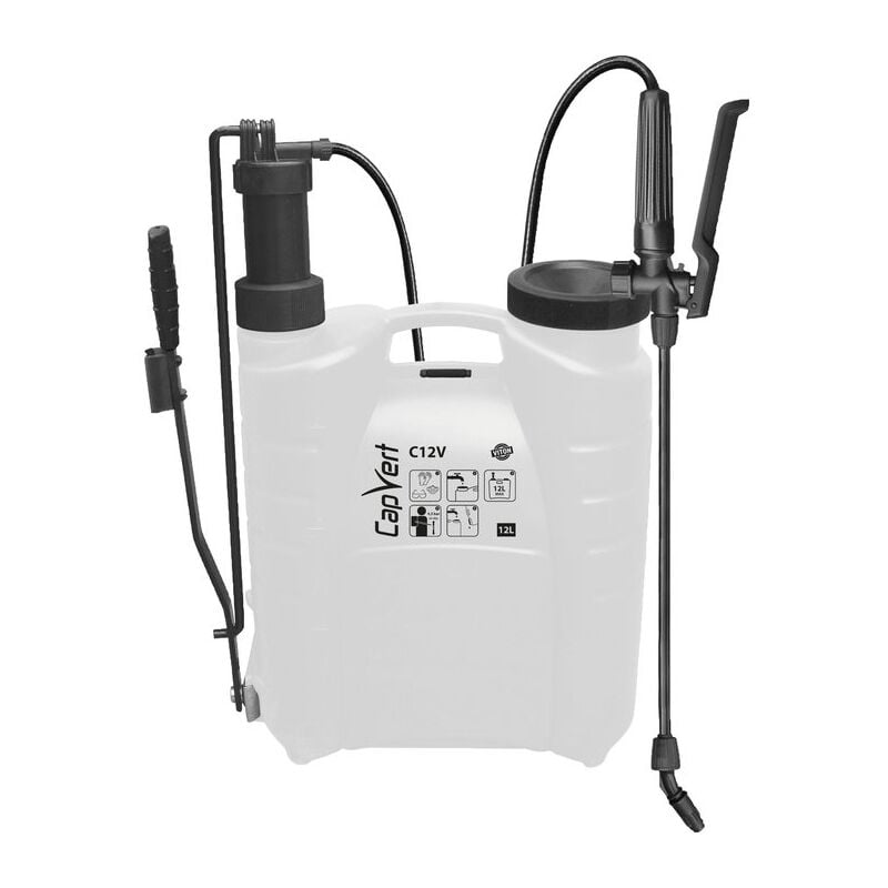 Pulvérisateur C12 v Capvert a dos - a pression préalable - 12 l - Joint Viton