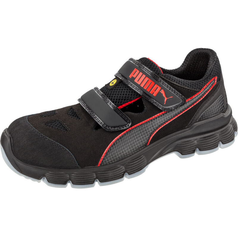 Puma Safety Shoes - Puma Aviat Low Esd Src 640891-44 Esd Sicherheitsschuh S1p Schuhgröße (eu), 44 Schwarz, Rot 1 St.