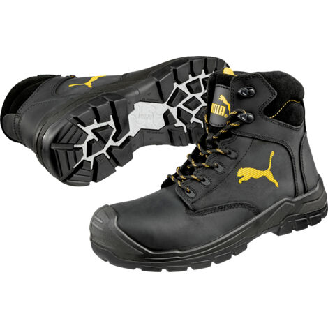 Puma Borneo Mid S3 CI HI HRO SRC Chaussures de sécurité noir