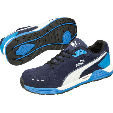 Puma – Baskets de sécurité S3 ESD HRO SRC – Tige en cuir velours hydrofuge – Semelle antidérapante – Protection anti-pénétration ultra-légère – Pointure 45
