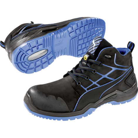 PUMA Krypton Blue Mid 634200-43 ESD Sicherheitsstiefel S3 Schuhgröße (EU): 43 Schwarz, Blau 1 St.