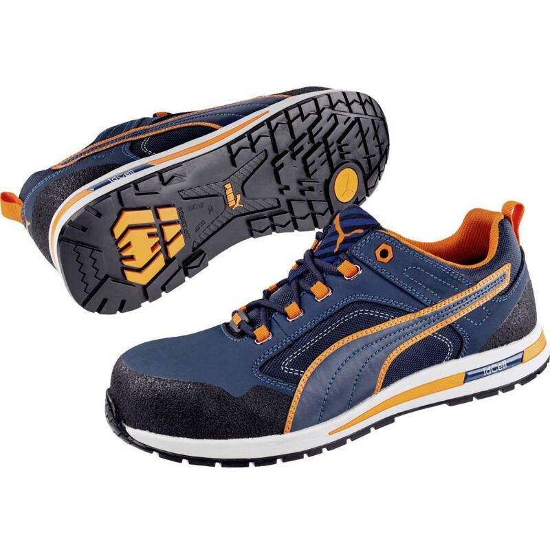 Image of Puma - Crosstwist Low 643100-44 Scarpe di sicurezza S3 Taglia delle scarpe (eu): 44 Blu, Arancione 1 pz.