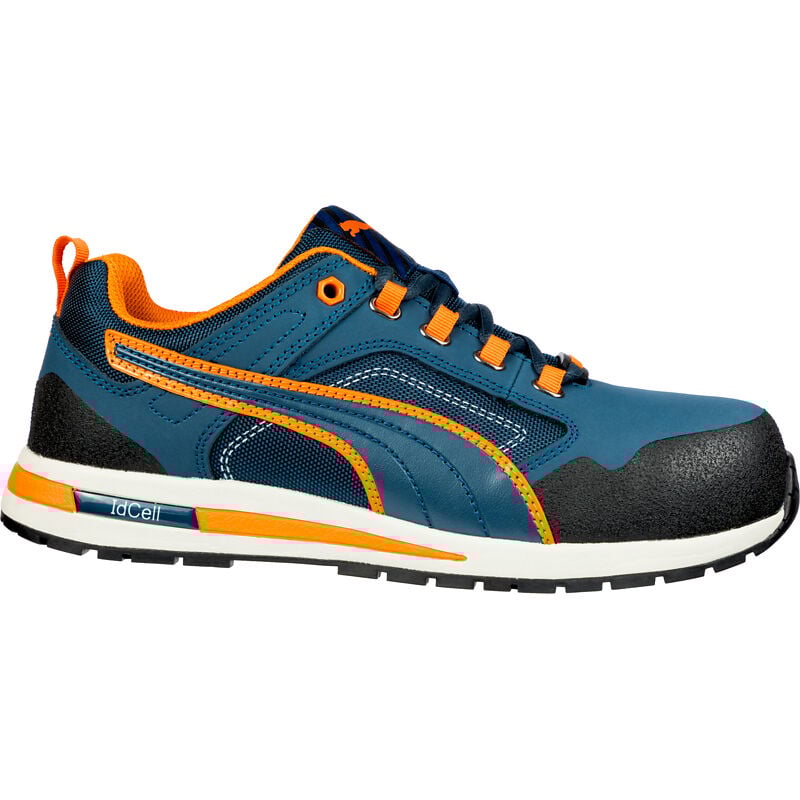 Baskets de sécurité basse CROSSTWIST LOW S3 HRO SRC bleu/orange P47 - PUMA - 643100-T.47