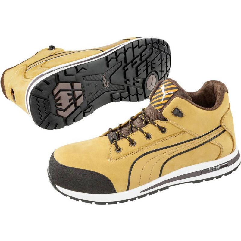 Puma Safety Shoes - puma Safety Dash Wheat Mid hro...
