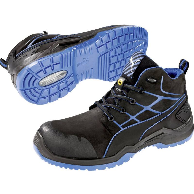Image of Krypton Blue Mid 634200-42 esd Stivali di sicurezza S3 Taglia delle scarpe (eu): 42 Nero, Blu 1 pz. - Puma