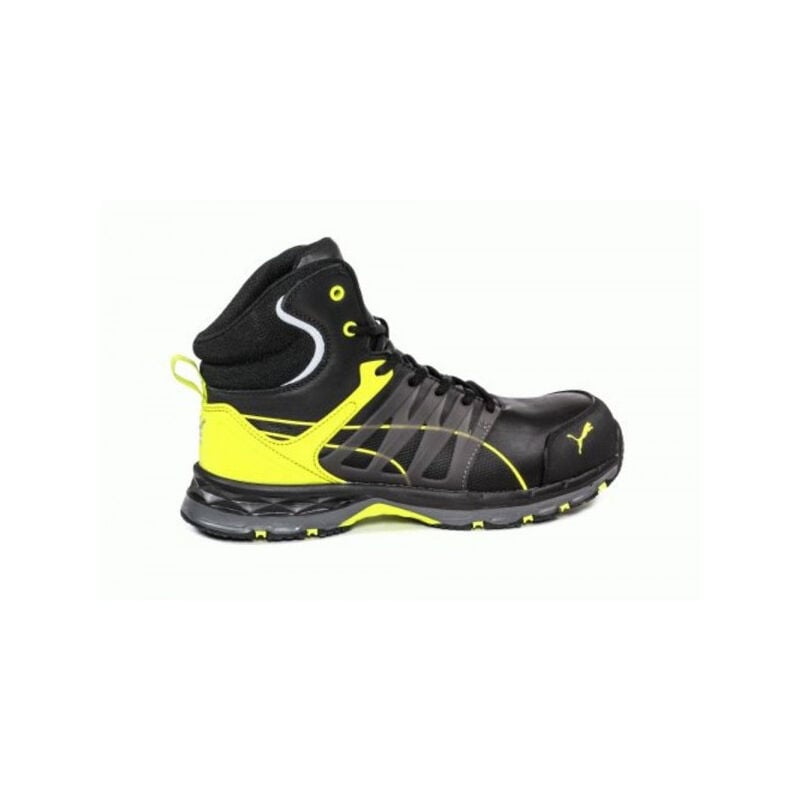 Image of Puma - velocity 2.0 yellow mid 633880-44 esd Stivali di sicurezza S3 Taglia delle scarpe (eu): 44 Nero, Giallo 1 pz.