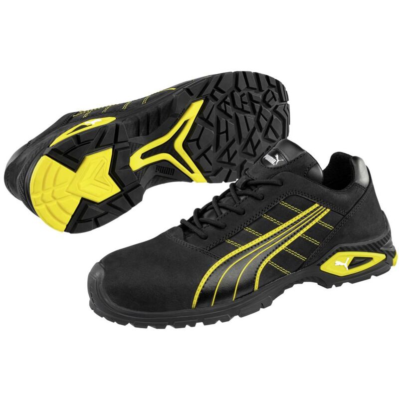 Image of Puma Safety Shoes - puma Safety Amsterdam Low 642710-46 Scarpe di sicurezza S3 Taglia delle scarpe (eu): 46 Nero giallo 1 Paio/a