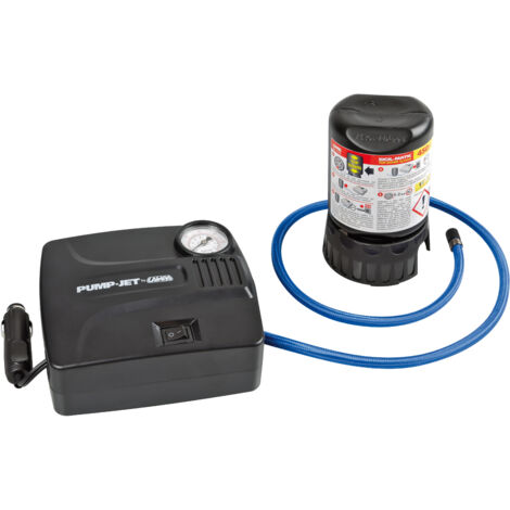Pump-Jet & Fix Standard, Kit Riparazione Pneumatici, 12V